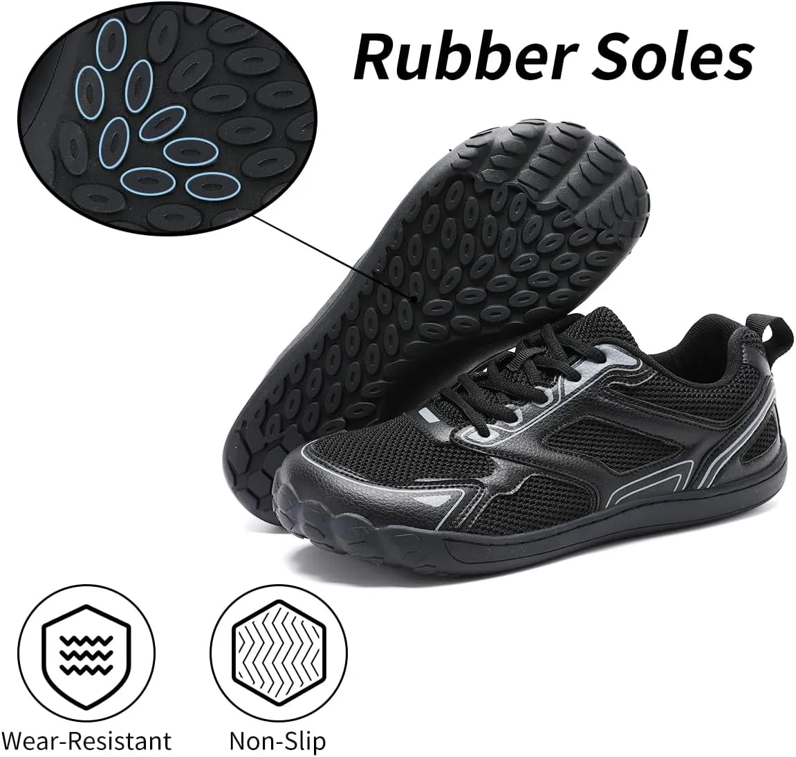 Mens Running Tennis Casual Walking Shoes Anti Slip Comfortable Lightweight Breathable Fashion Sneakers Non Slip Workout Gym Shoes for Running