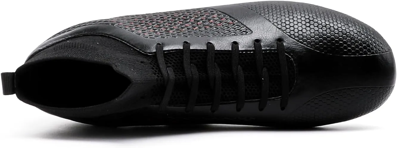 Men's Soccer Cleats Shoes Professional High-Top Breathable Athletic Football Shoes for Outdoor Indoor TF/AG