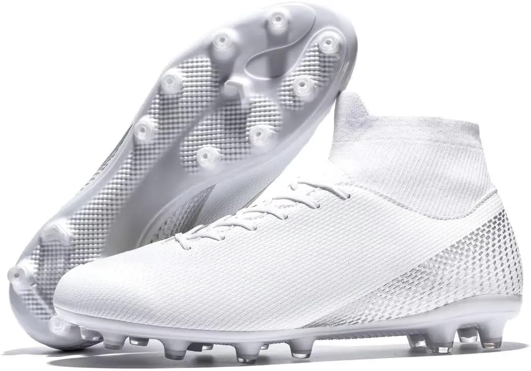 Men’s Soccer Shoes Cleats Professional High Top Breathable Training Sneakers