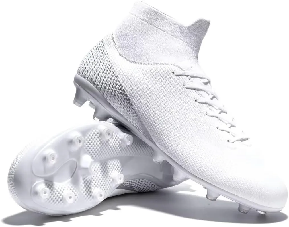 Men’s Soccer Shoes Cleats Professional High Top Breathable Training Sneakers
