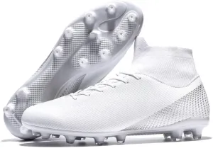Men’s Soccer Shoes Cleats Professional High Top Breathable Training Sneakers