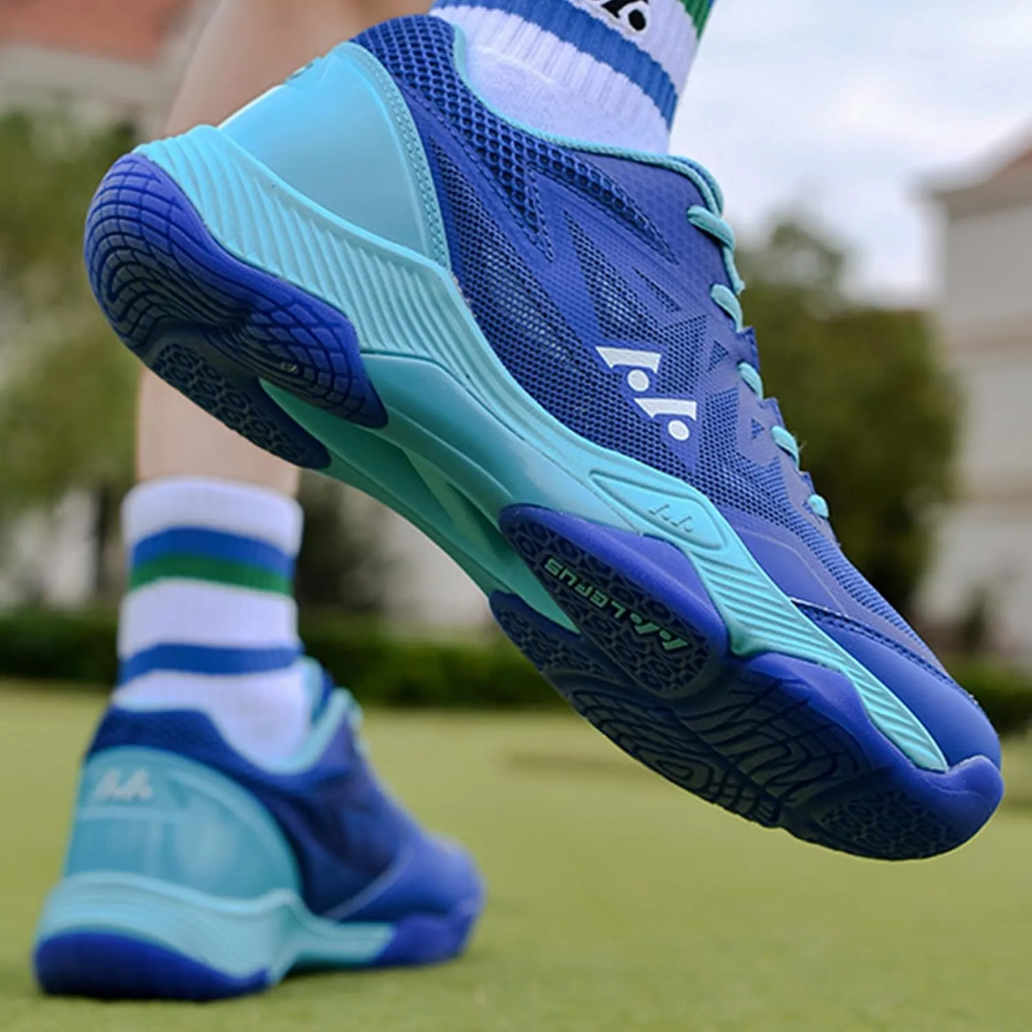 Men's Tennis Shoes Non-Slip Lightweight Squash Racket Sports Sneakers Comfort Indoor/Outdoor Court Training Shoe