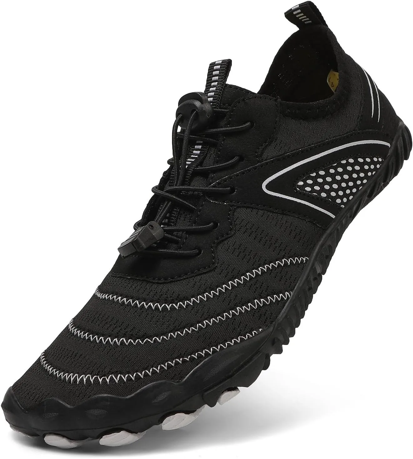 Mens Trail Running Barefoot Shoes, Wide Toe Box Minimalist Sneakers, Zero Drop Grounding Shoes with Copper, Soft Comfortable Grounded Footwear, Pro Water Travel, Non Slip Breathable Hike Men