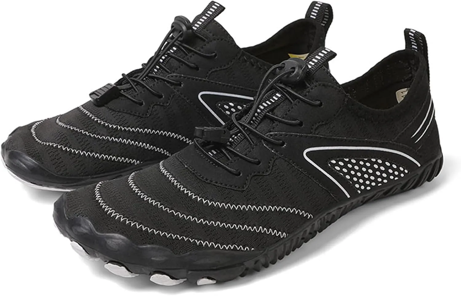 Mens Trail Running Barefoot Shoes, Wide Toe Box Minimalist Sneakers, Zero Drop Grounding Shoes with Copper, Soft Comfortable Grounded Footwear, Pro Water Travel, Non Slip Breathable Hike Men