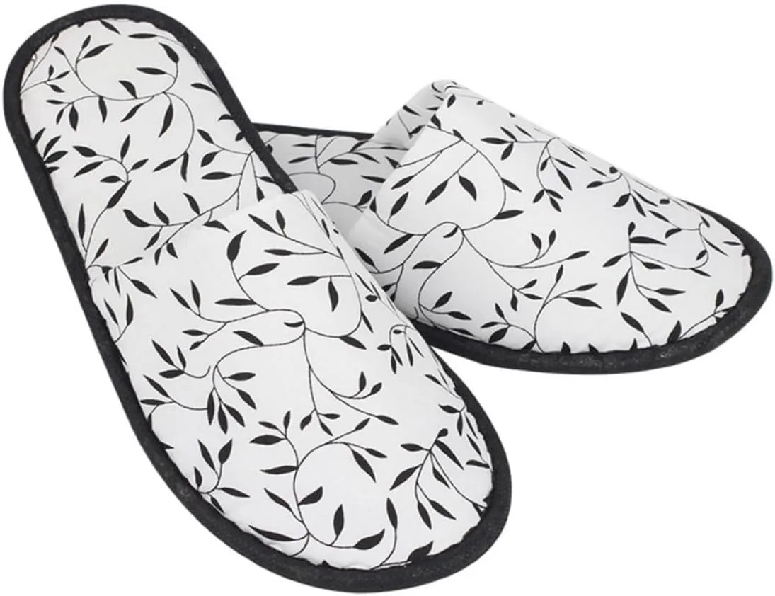 Mikinona 5 Pair Home Slippers Women Non-slip Spa Slippers Men's for Guest Travel