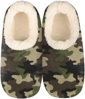 Military Camo Camouflage Slippers for Women Men Cozy Non-slip House Shoes Winter Warm Indoor Slipper