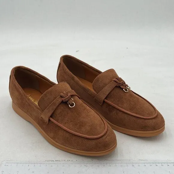 Milooey Women's Round Toe Flat Loafers Comfort Slip On Moccasins Lightweight Dri