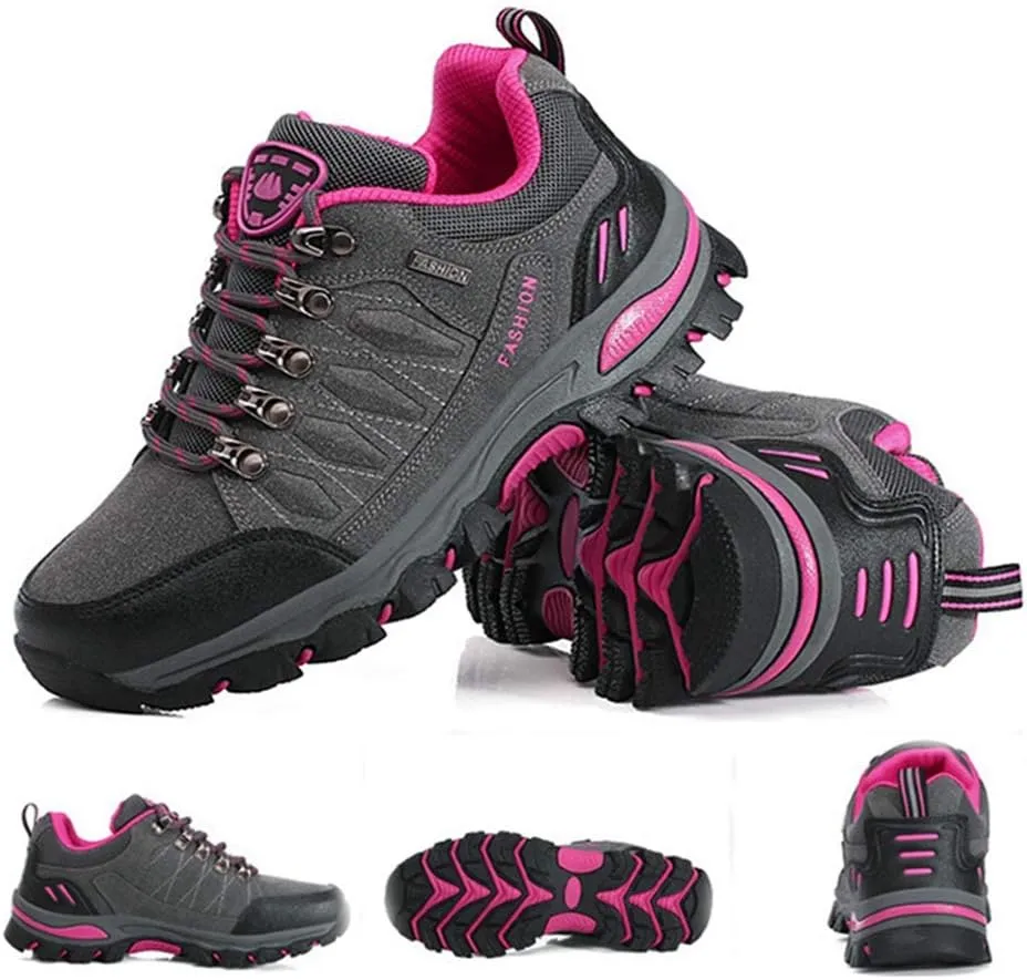 MIOKE Women's Casual Walking Running Sport Shoes Waterproof Non-Slip Trail Backpacking Outdoor Hiking Shoes