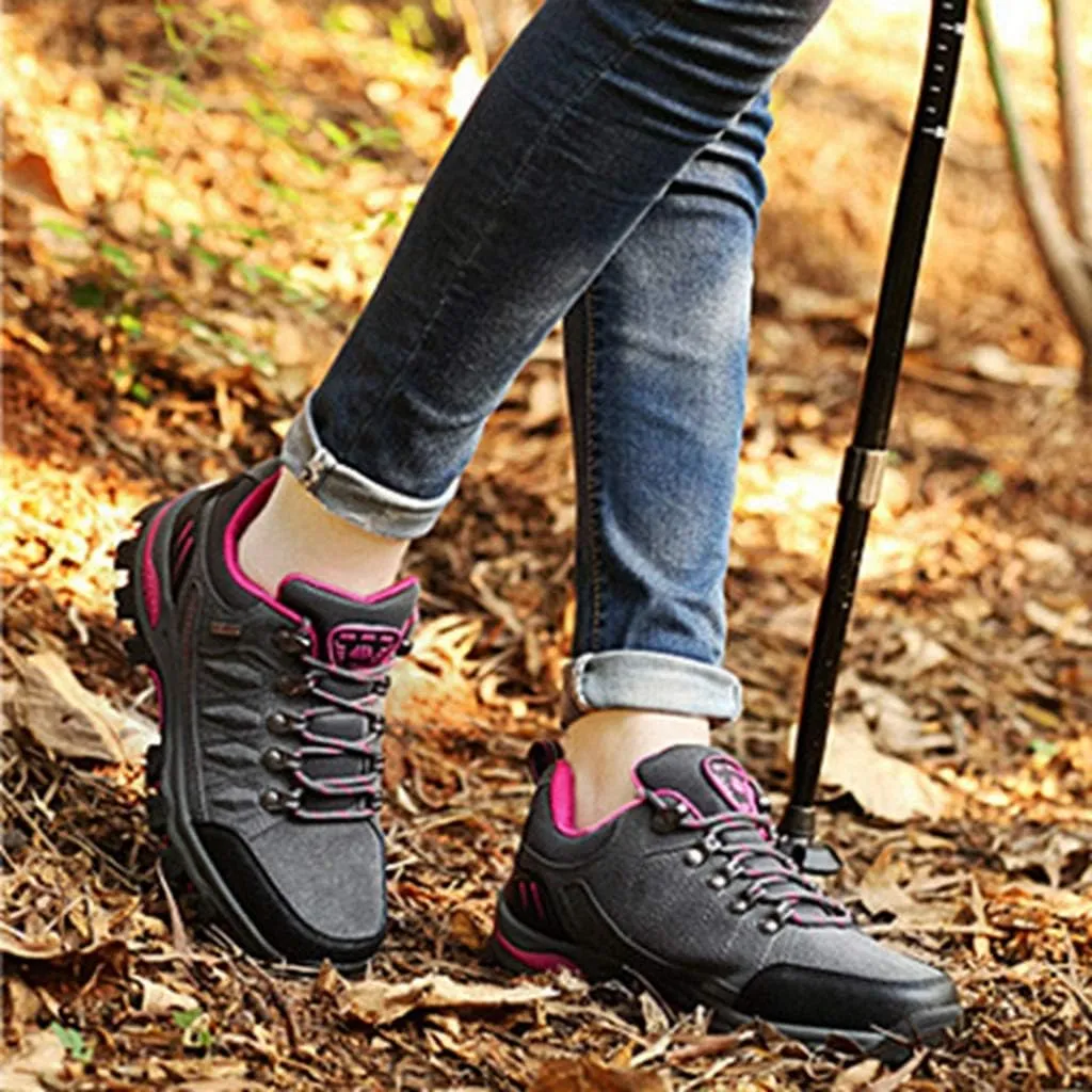 MIOKE Women's Casual Walking Running Sport Shoes Waterproof Non-Slip Trail Backpacking Outdoor Hiking Shoes
