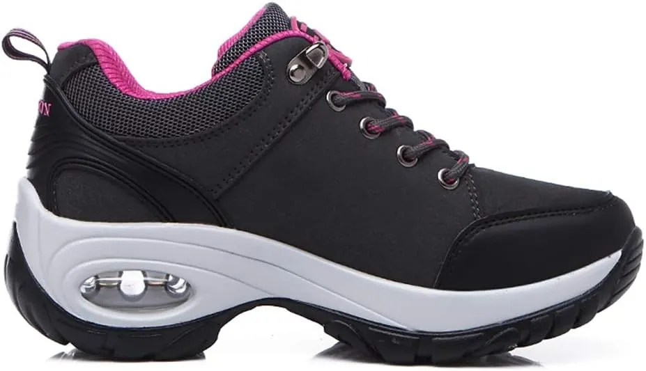 MIOKE Women's Casual Walking Running Sport Shoes Waterproof Non-Slip Trail Backpacking Outdoor Hiking Shoes
