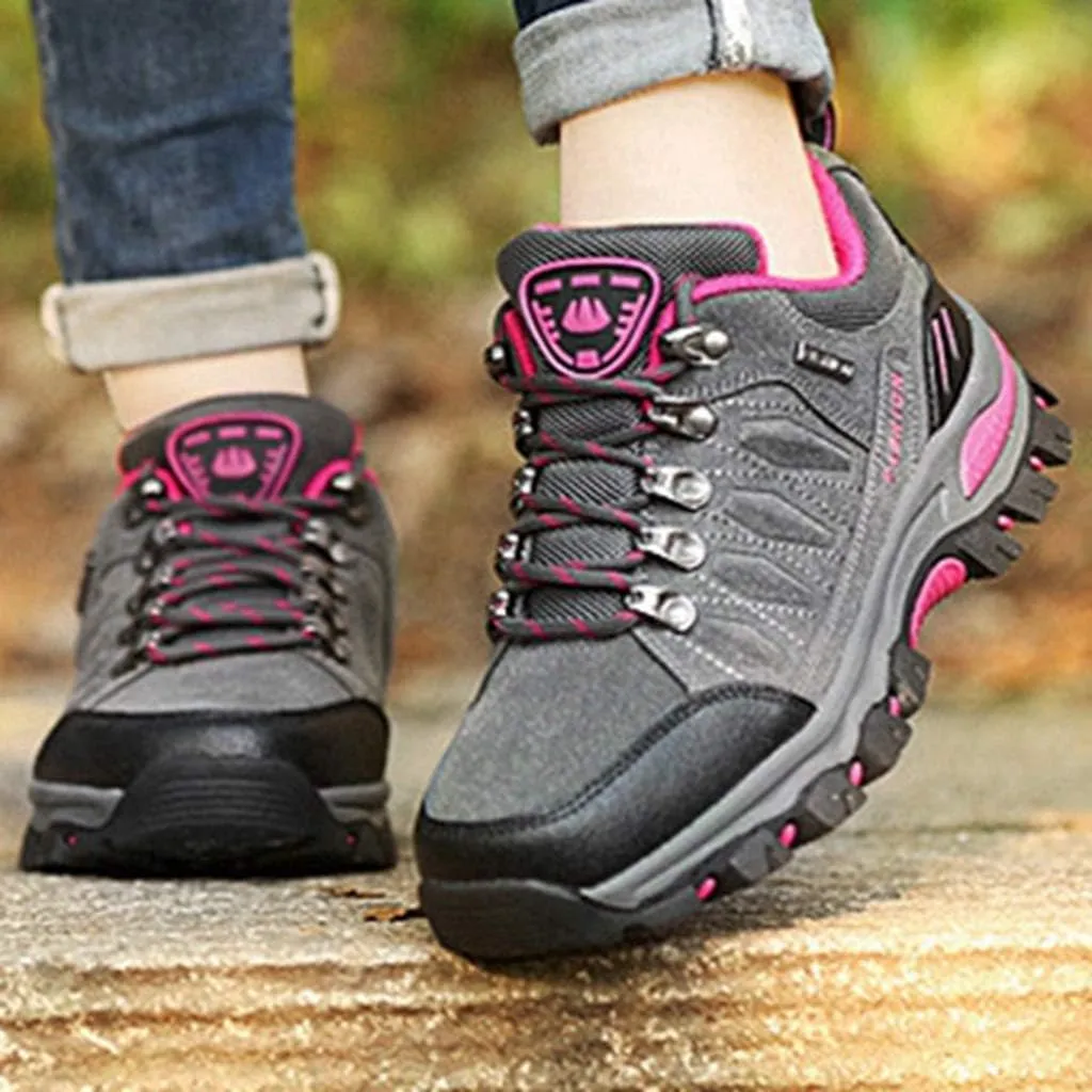 MIOKE Women's Casual Walking Running Sport Shoes Waterproof Non-Slip Trail Backpacking Outdoor Hiking Shoes