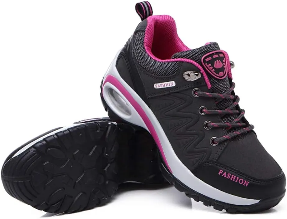 MIOKE Women's Casual Walking Running Sport Shoes Waterproof Non-Slip Trail Backpacking Outdoor Hiking Shoes