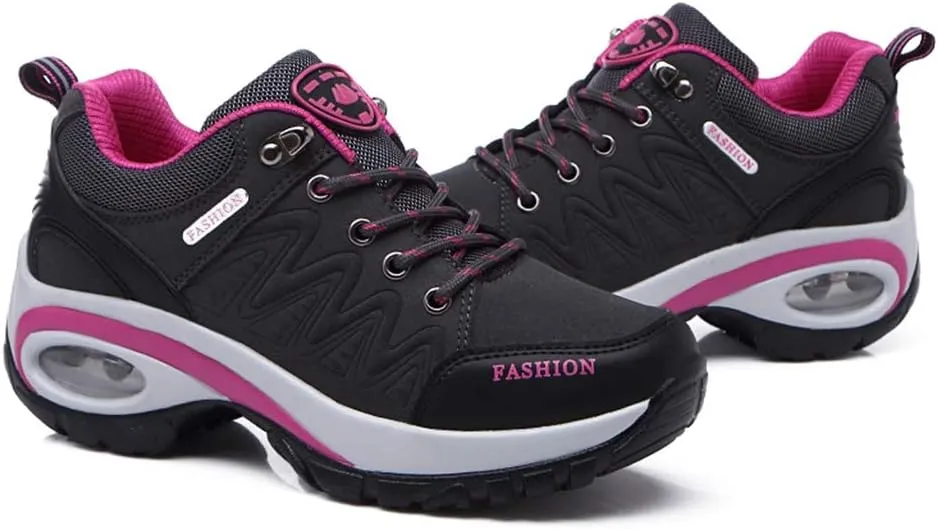 MIOKE Women's Casual Walking Running Sport Shoes Waterproof Non-Slip Trail Backpacking Outdoor Hiking Shoes