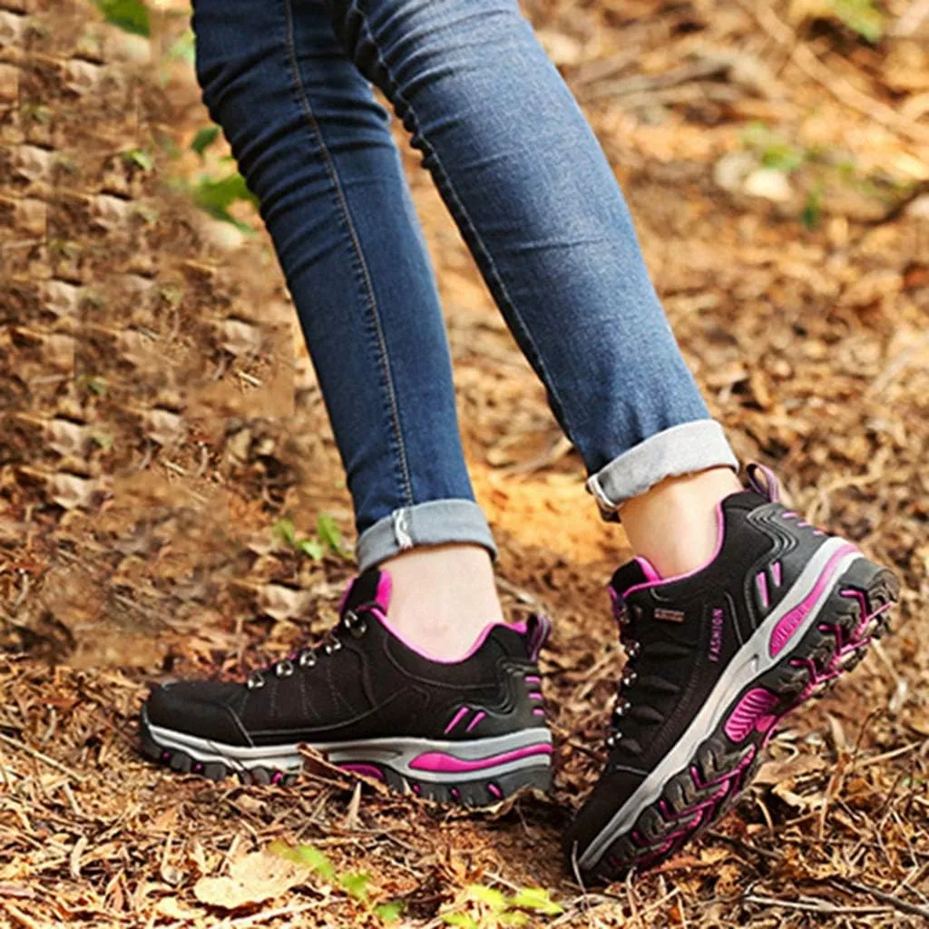 MIOKE Women's Casual Walking Running Sport Shoes Waterproof Non-Slip Trail Backpacking Outdoor Hiking Shoes