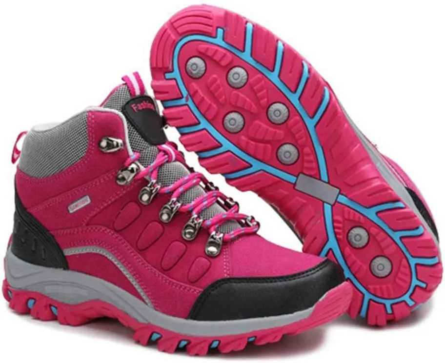 MIOKE Women's Waterproof Hiking Shoes Outdoor Running Hiker Non-Slip Casual Trail Climbing Backpacking Shoes