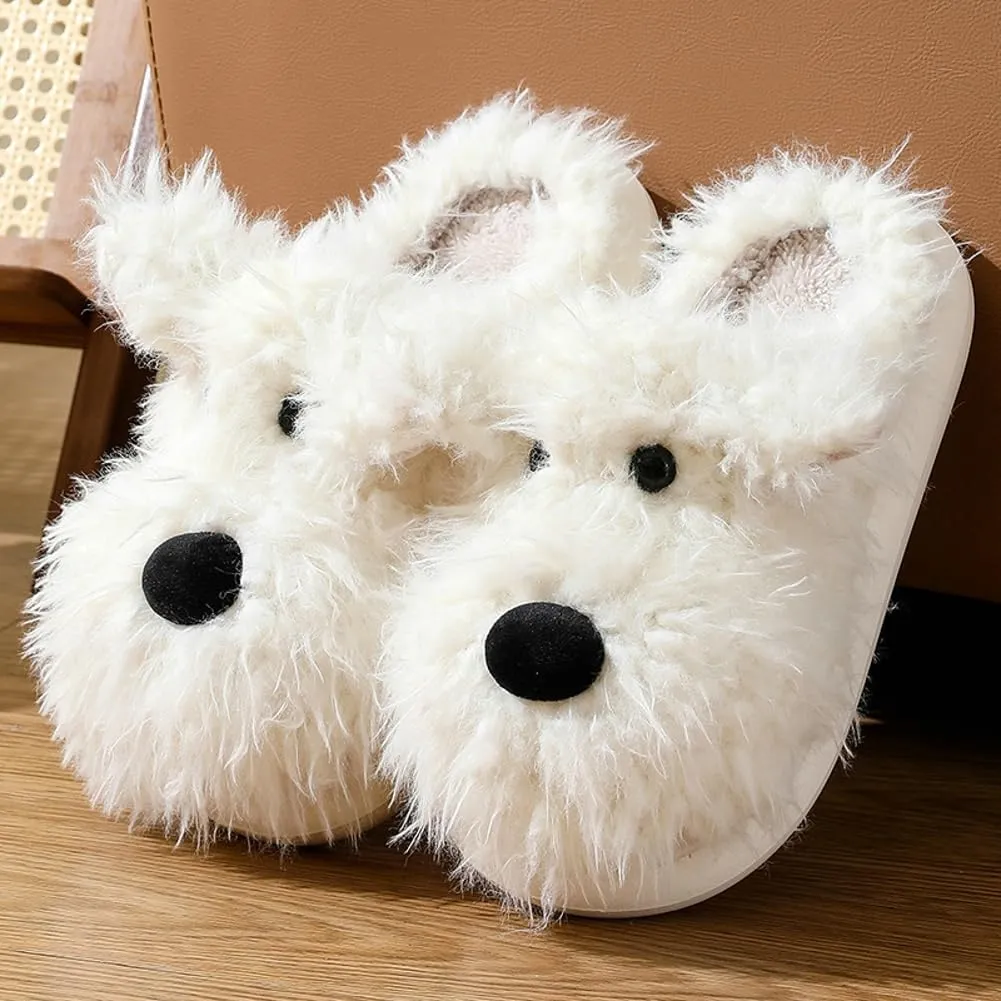 Molodo Slippers for Women Animal Slippers Funny Slippers Dog Slippers Fuzzy Slippers Cute House Slippers Warm Indoor Outdoor Shoes