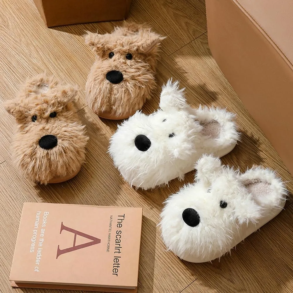 Molodo Slippers for Women Animal Slippers Funny Slippers Dog Slippers Fuzzy Slippers Cute House Slippers Warm Indoor Outdoor Shoes