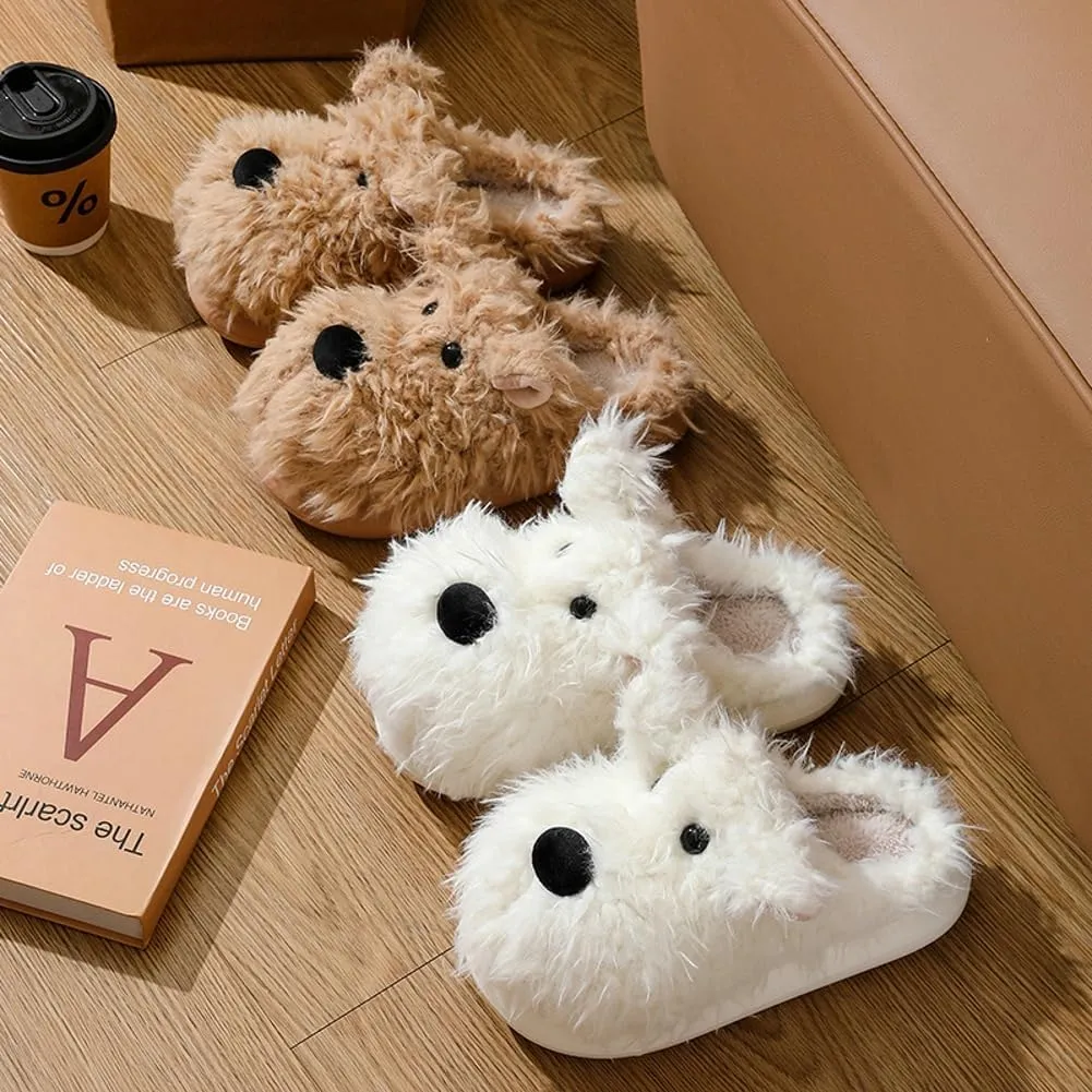 Molodo Slippers for Women Animal Slippers Funny Slippers Dog Slippers Fuzzy Slippers Cute House Slippers Warm Indoor Outdoor Shoes
