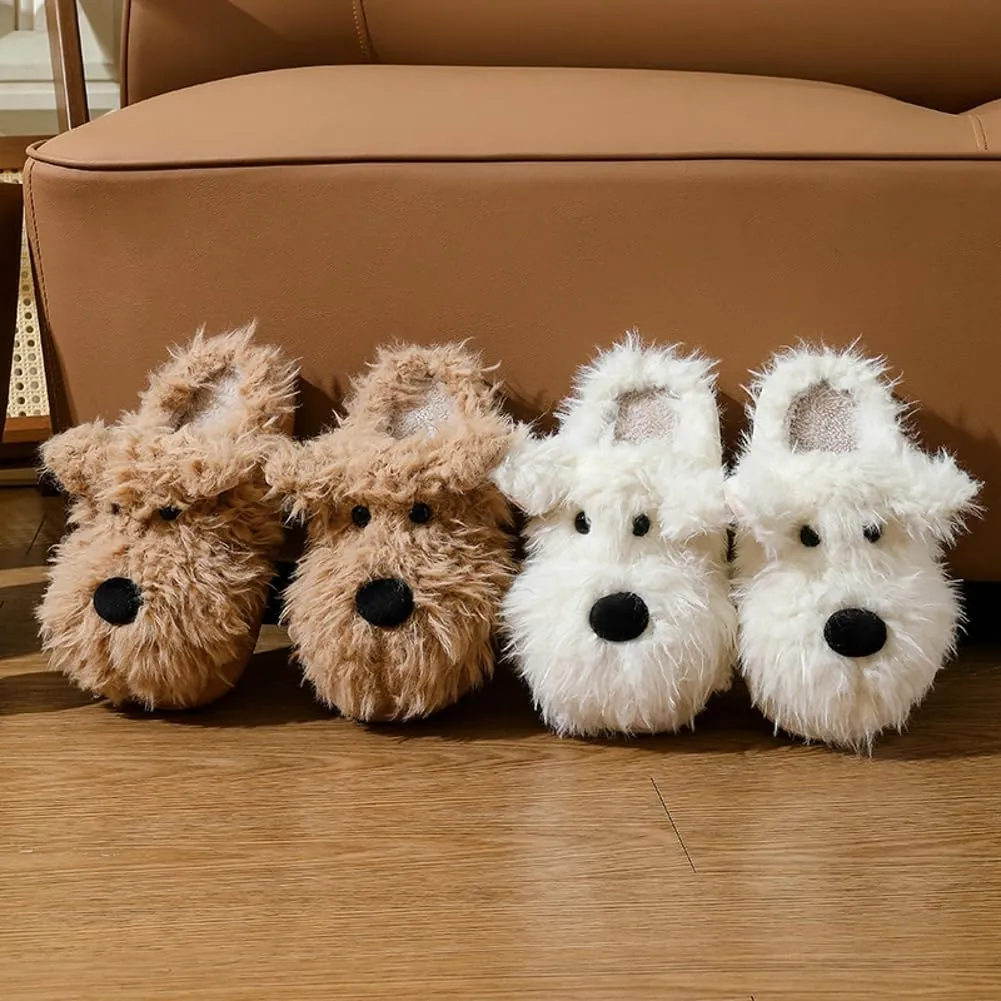 Molodo Slippers for Women Animal Slippers Funny Slippers Dog Slippers Fuzzy Slippers Cute House Slippers Warm Indoor Outdoor Shoes