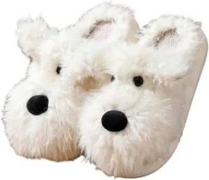 Molodo Slippers for Women Animal Slippers Funny Slippers Dog Slippers Fuzzy Slippers Cute House Slippers Warm Indoor Outdoor Shoes
