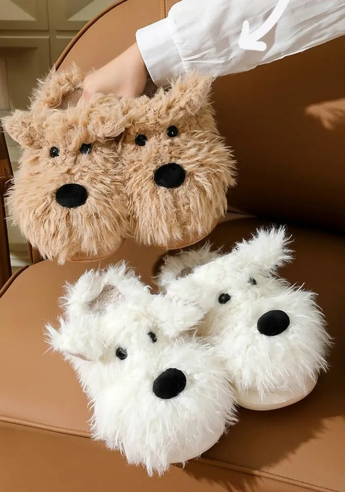 Molodo Slippers for Women Animal Slippers Funny Slippers Dog Slippers Fuzzy Slippers Cute House Slippers Warm Indoor Outdoor Shoes