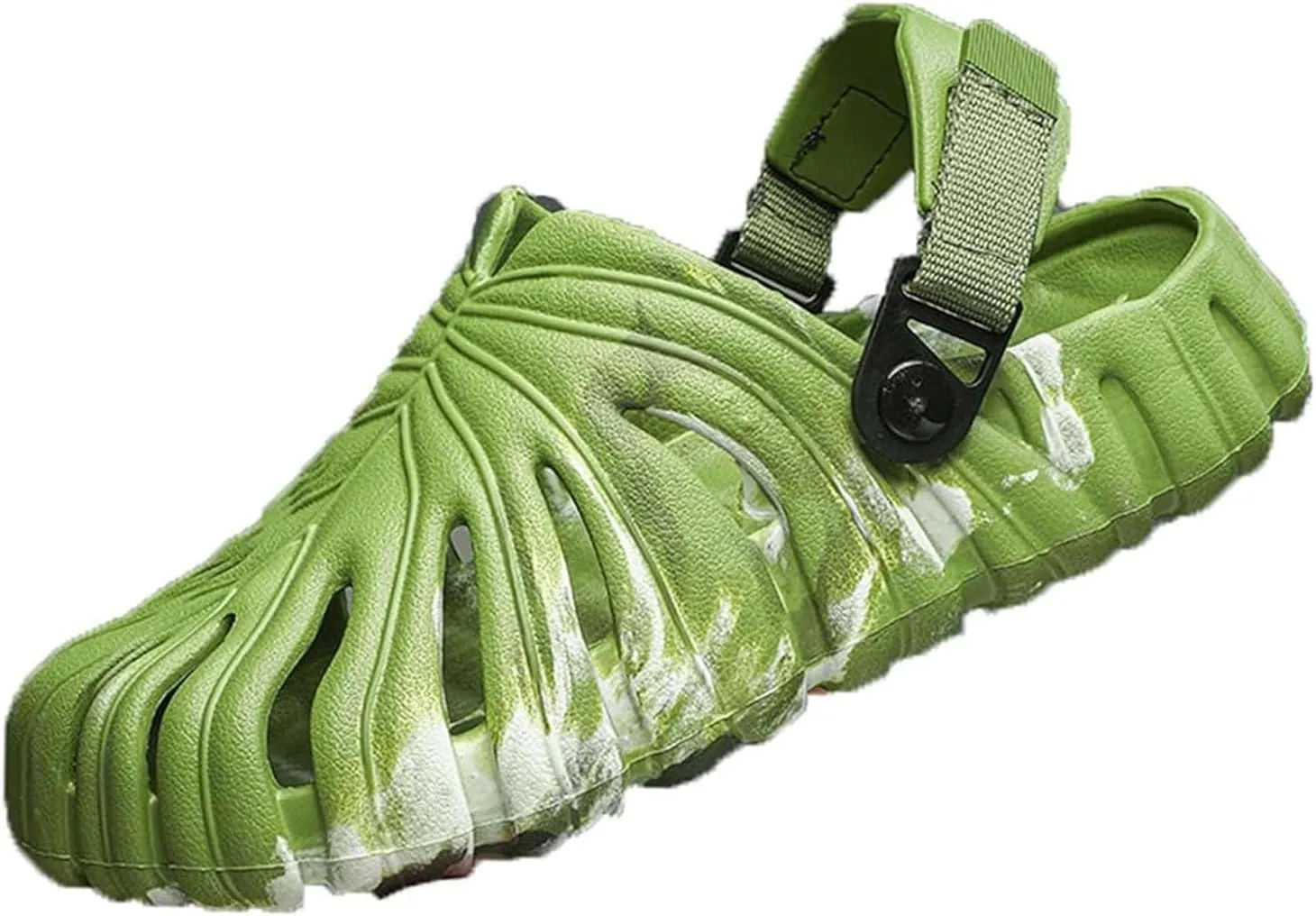Monstera Slippers, Variegated Monstera Shoes, Non-Slip Soft Lightweight Bathroom Slides Unisex