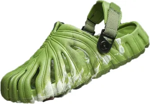Monstera Slippers, Variegated Monstera Shoes, Non-Slip Soft Lightweight Bathroom Slides Unisex