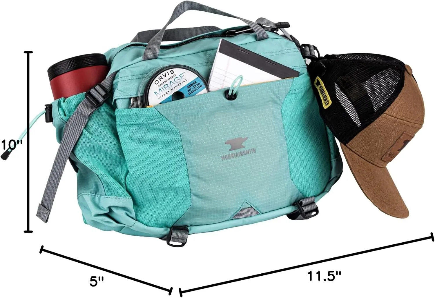 Mountainsmith Tour Lumbar Waist pack, Running, Hiking, Cycling, Travel, and Outdoor Sport Activities with Dual Water Bottle Holders
