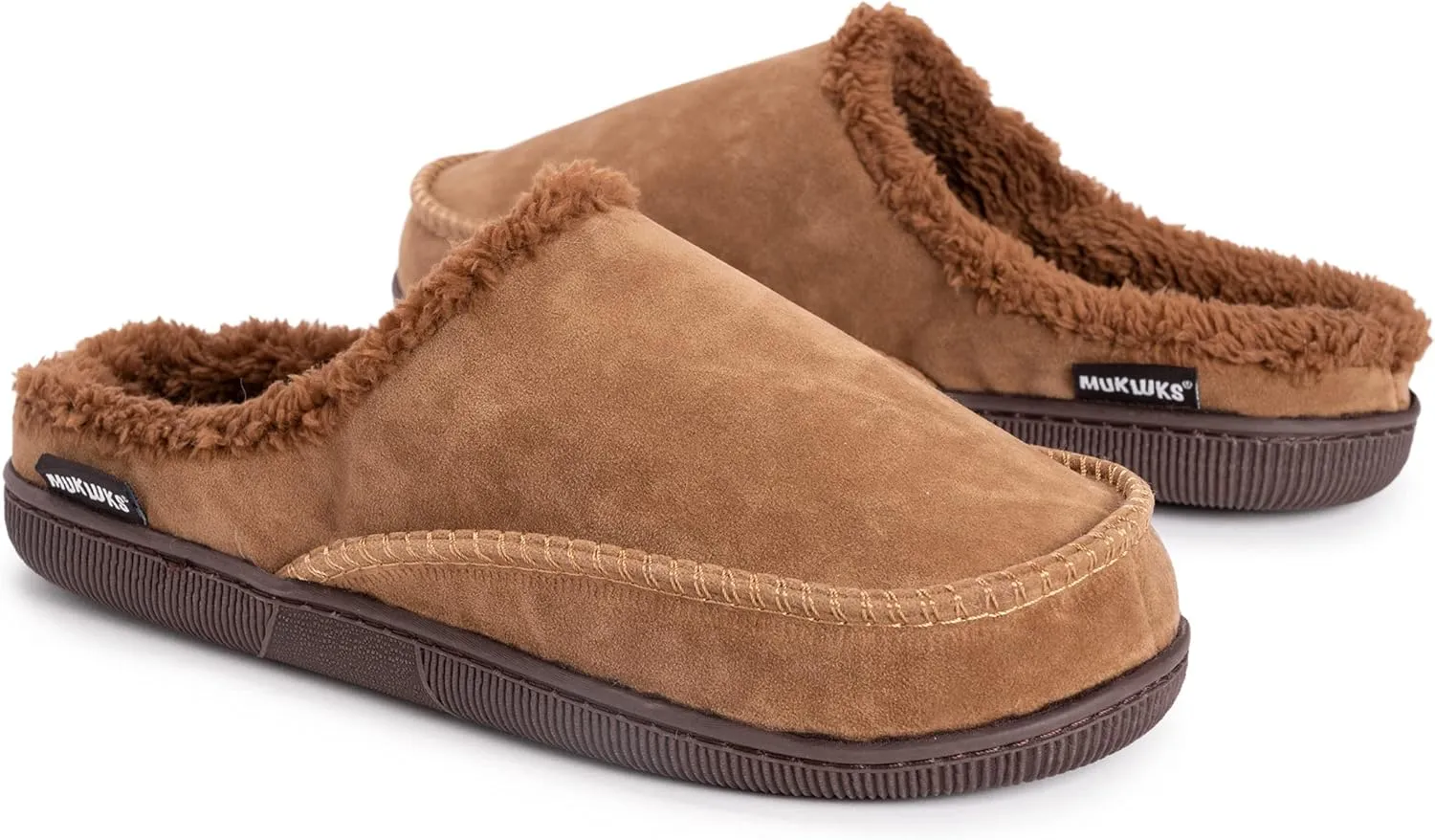 MUK LUKS Men's Faux Suede Clog Slipper