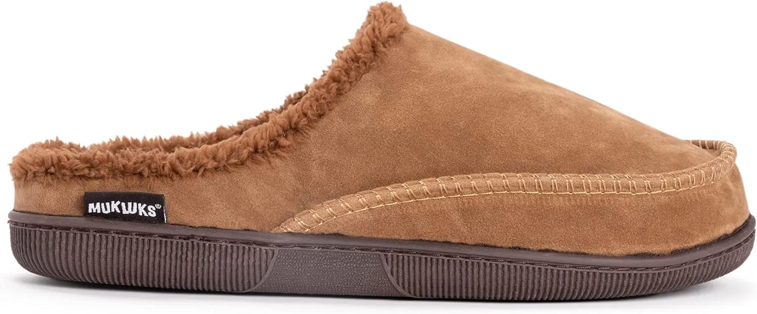 MUK LUKS Men's Faux Suede Clog Slipper