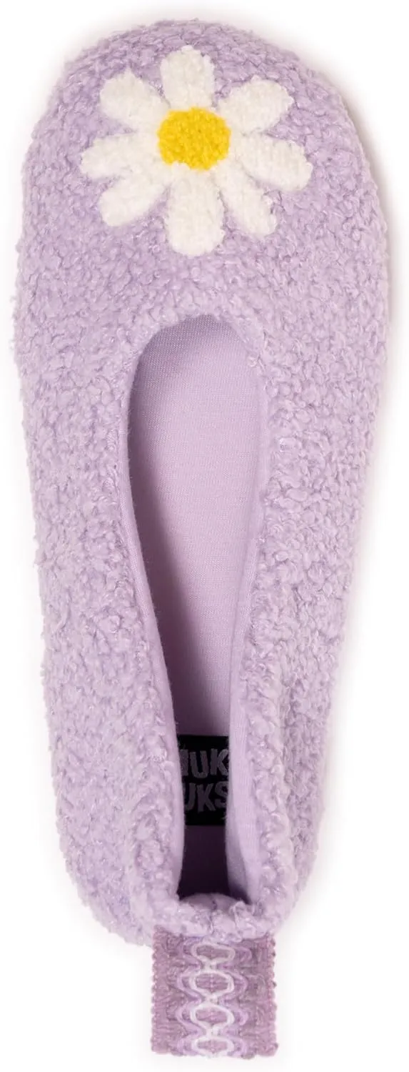MUK LUKS Women's Cozy Ballerina Slipper with Sherpa Lining
