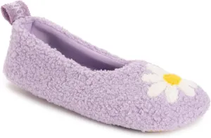 MUK LUKS Women's Cozy Ballerina Slipper with Sherpa Lining