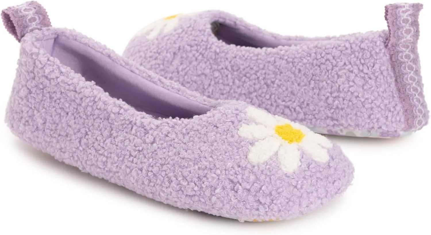 MUK LUKS Women's Cozy Ballerina Slipper with Sherpa Lining