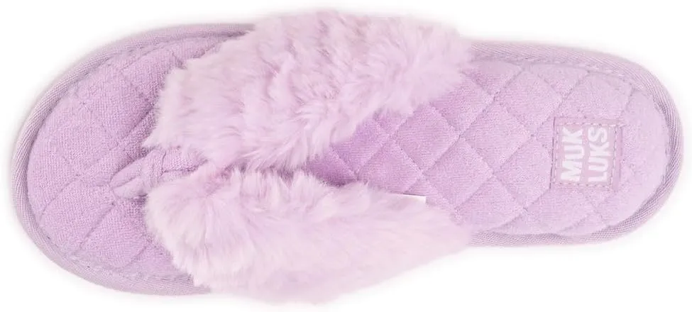 MUK LUKS Women's Maren Thong Slipper