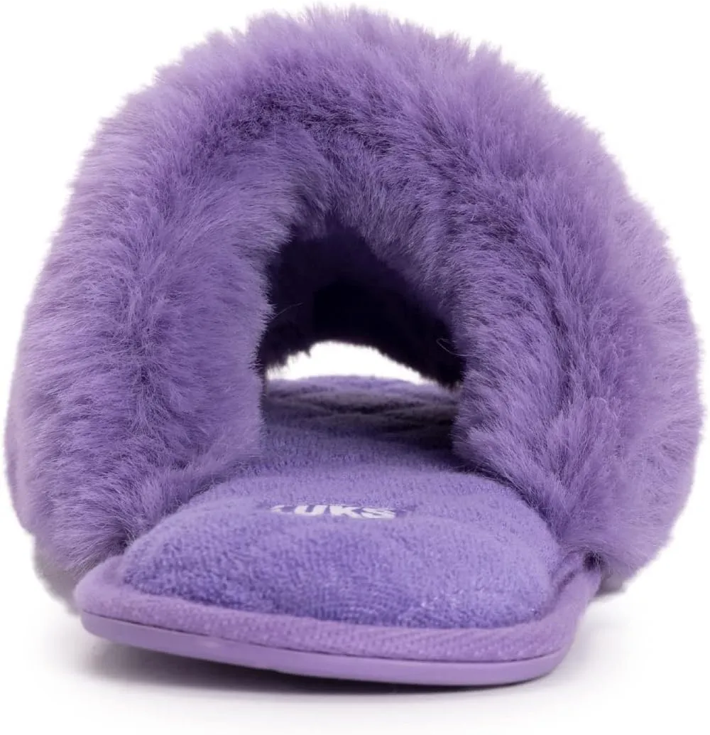 MUK LUKS Women's Sariah Slide Slipper-Snow White