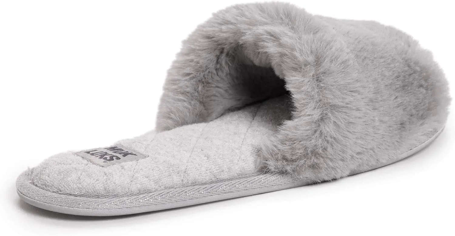 MUK LUKS Women's Sariah Slide Slipper-Snow White