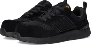 New Balance Women's Elite Lite Static Dissipative Medium Composite Toe, Industrial Work Shoe Lightweight & Slip Resistant, Black/Purple, 10