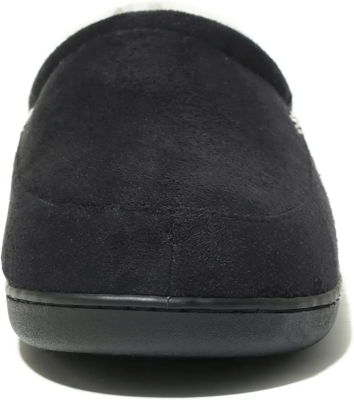 NewDenBer Men's Warm Memory Foam Suede Plush Fleece Lined Slip on Indoor Outdoor Clog House Slippers