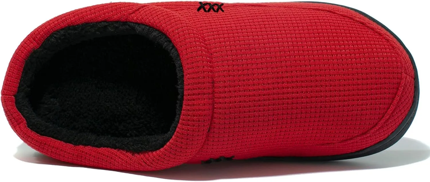 NewDenBer Women's Cozy Memory Foam Slippers Soft Fleece Lined Slip on Indoor Outdoor House Shoes