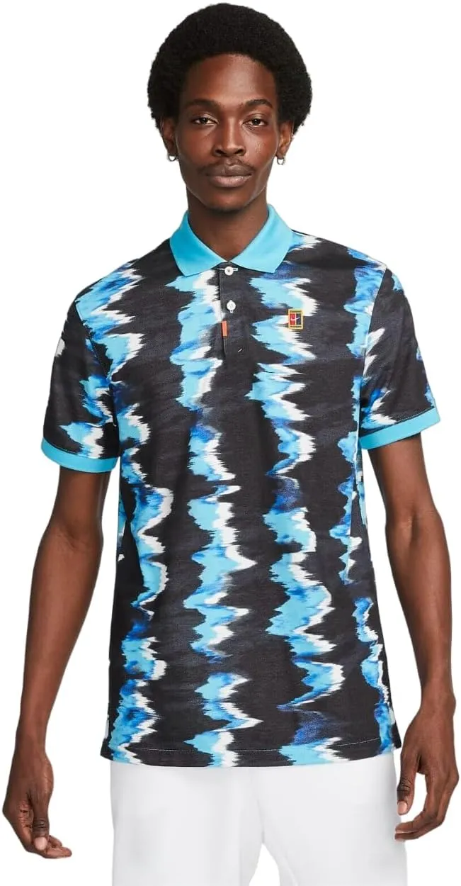 Nike The Polo Men's Slim Fit Polo Melbourne Court Tennis Short Sleeve Premium Woven Shirt