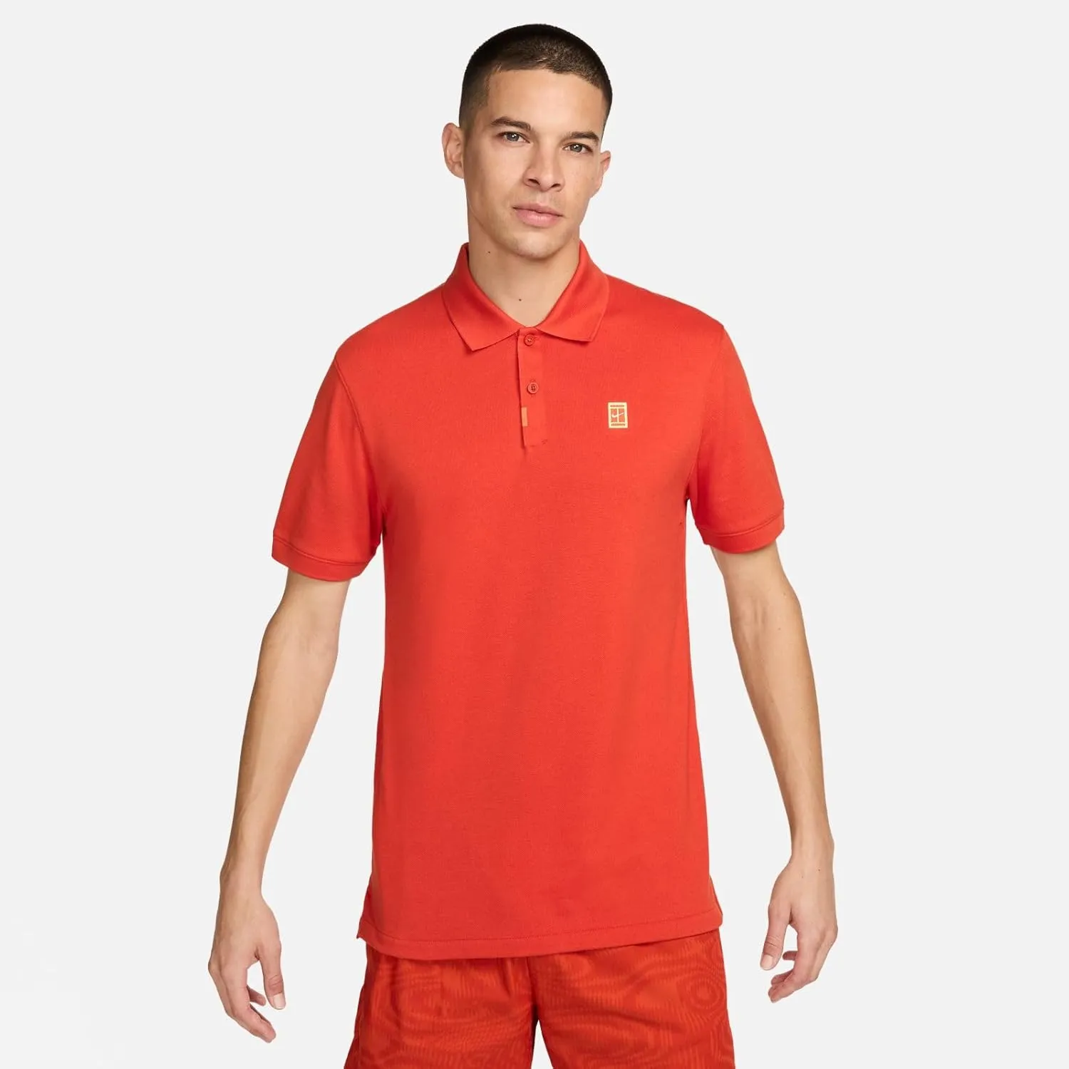 Nike The Polo Men's Slim Fit Polo Melbourne Court Tennis Short Sleeve Premium Woven Shirt
