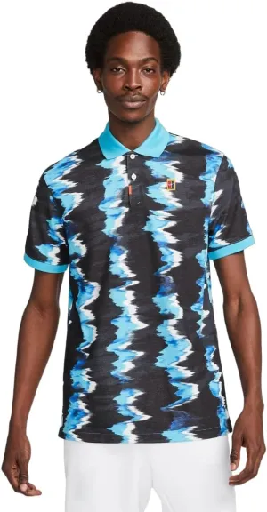 Nike The Polo Men's Slim Fit Polo Melbourne Court Tennis Short Sleeve Premium Woven Shirt