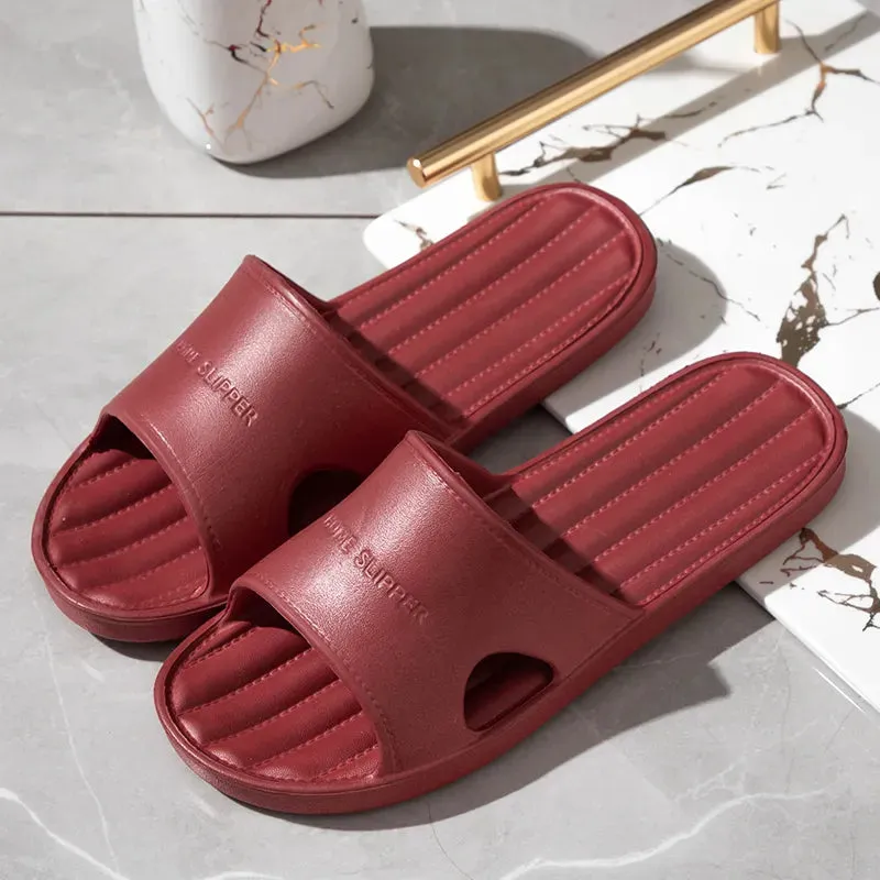 Non Slip EVA Floor Flat Solid Color Slipper