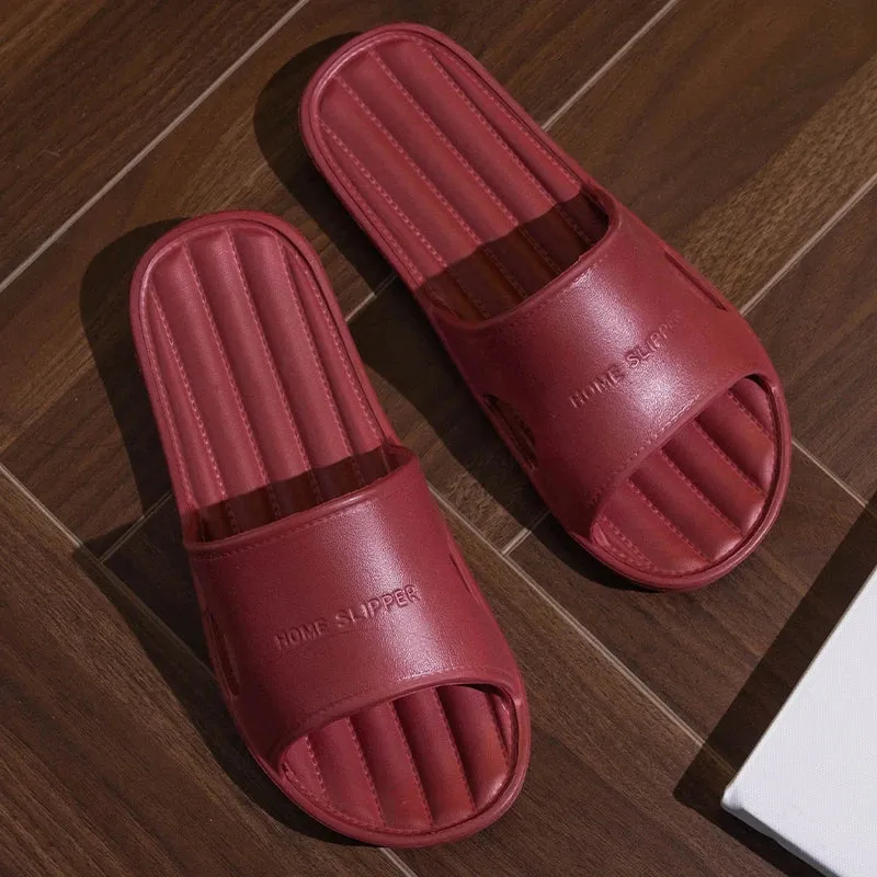 Non Slip EVA Floor Flat Solid Color Slipper