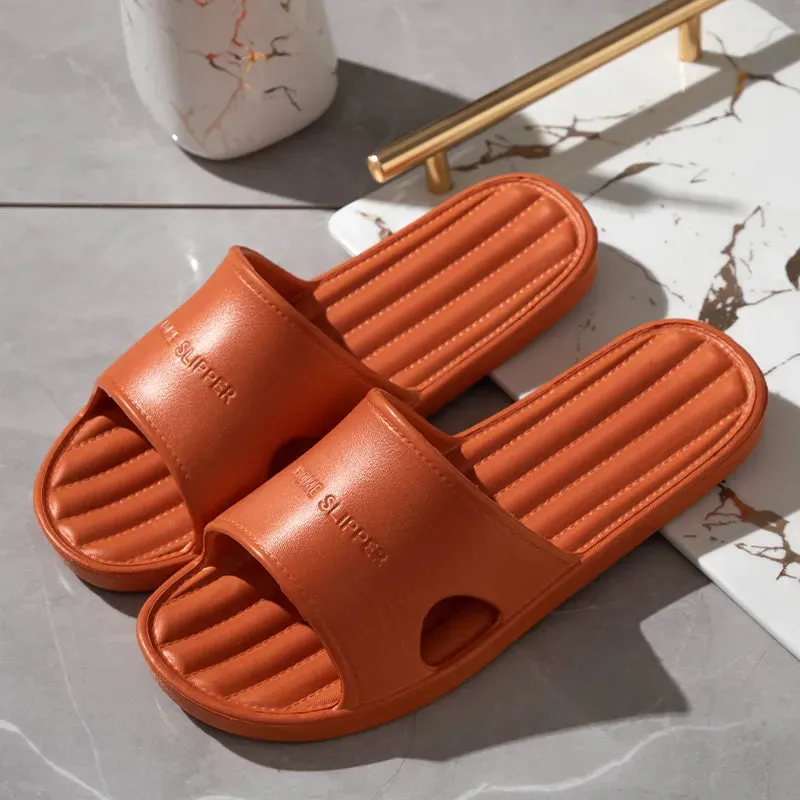 Non Slip EVA Floor Flat Solid Color Slipper