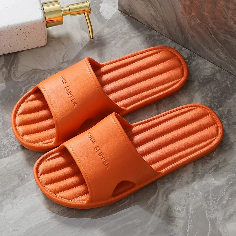 Non Slip EVA Floor Flat Solid Color Slipper