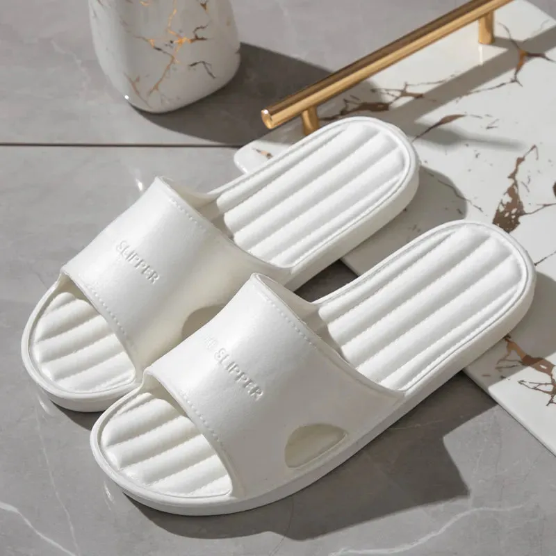 Non Slip EVA Floor Flat Solid Color Slipper