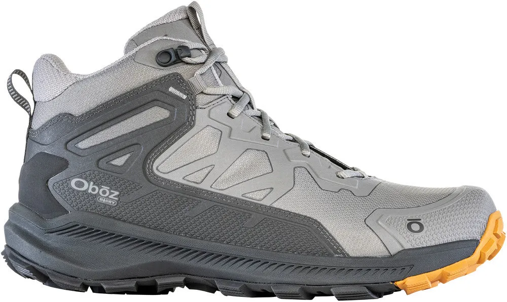 Oboz Men's Katabatic Mid Waterproof Hiking Shoe - Hazy Gray