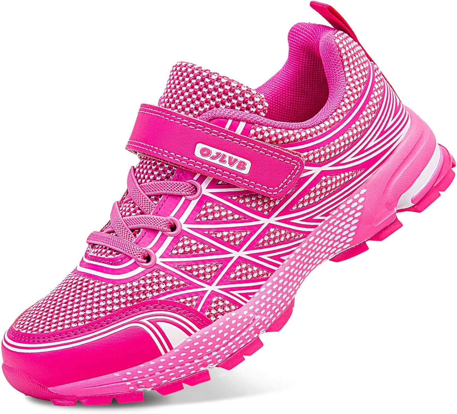 OJLVB Boys Girls Sneakers, Kids Tennis Running Shoes, Athletic Walking Gym Trail Shoe Breathable Lightweight