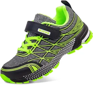 OJLVB Boys Girls Sneakers, Kids Tennis Running Shoes, Athletic Walking Gym Trail Shoe Breathable Lightweight